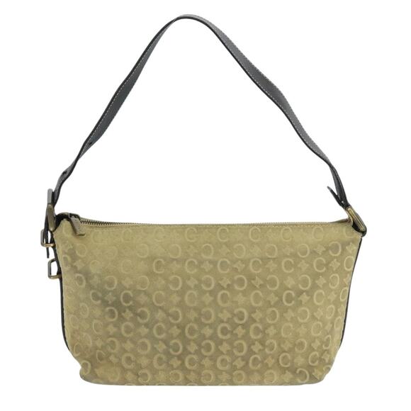 CELINE C Macadam Canvas Shoulder Bag Beige - Picture 2 of 12